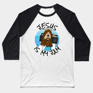 Jesus Is My Jam Christian Musician Funny Baseball T-Shirt